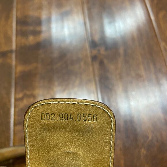 Gucci Authentic Vintage 80s GG Monogram Tan Brown Leather Tote Bag w/ Coin Pouch - Picture 9 of 12